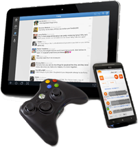 Tablet, phone and games console